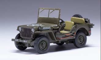 IXO 1:43 Scale 1943 Jeep Willys MB (Olive Green)