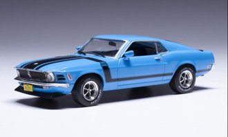 IXO  1:43 Scale 1970 Ford Mustang Boss 302 (Blue)