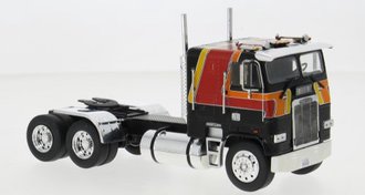 IXO 1:43 Scale 1993 Freightliner FLA Tractor (Black/Orange)
