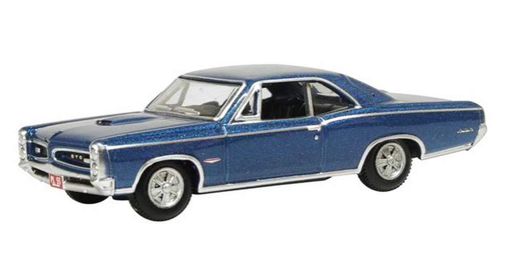 Oxford 1:87 Scale 1966 Pontiac GTO (Fontaine Blue)