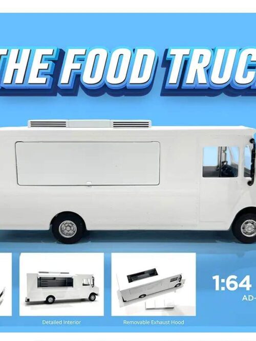 1:64 Scale Food Truck (White)